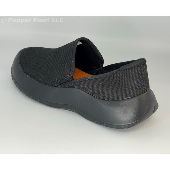 Black Canvas Men's Size 13 Unisex Espadrille Mule Slip On Comfort Shoe - Picture 3 of 7